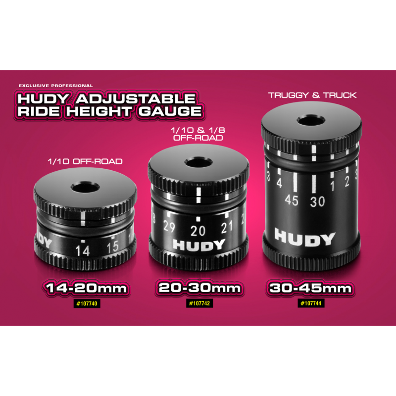 #107740 MISURATORE DI ALTEZZA HUDY RIDE 14-20MM