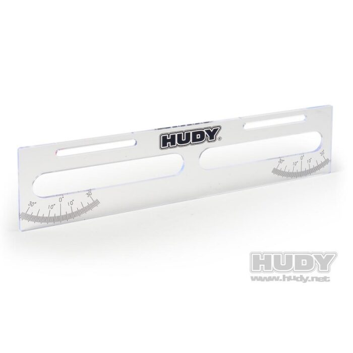 #108041 HUDY PIASTRA LEXAN SET-UP PER 1/8 ON-ROAD CAR