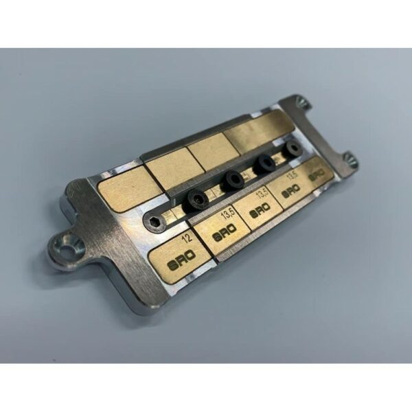 SRC125-5A SUPPORTO BATTERIE IN ALLUMINIO + SET 5 BRASS