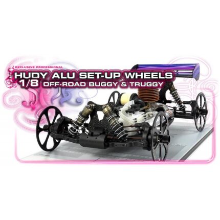 #108870 HUDY CERCHI IN ALLUMINIO PER ATTACCO 1 / 8 OFF-ROAD