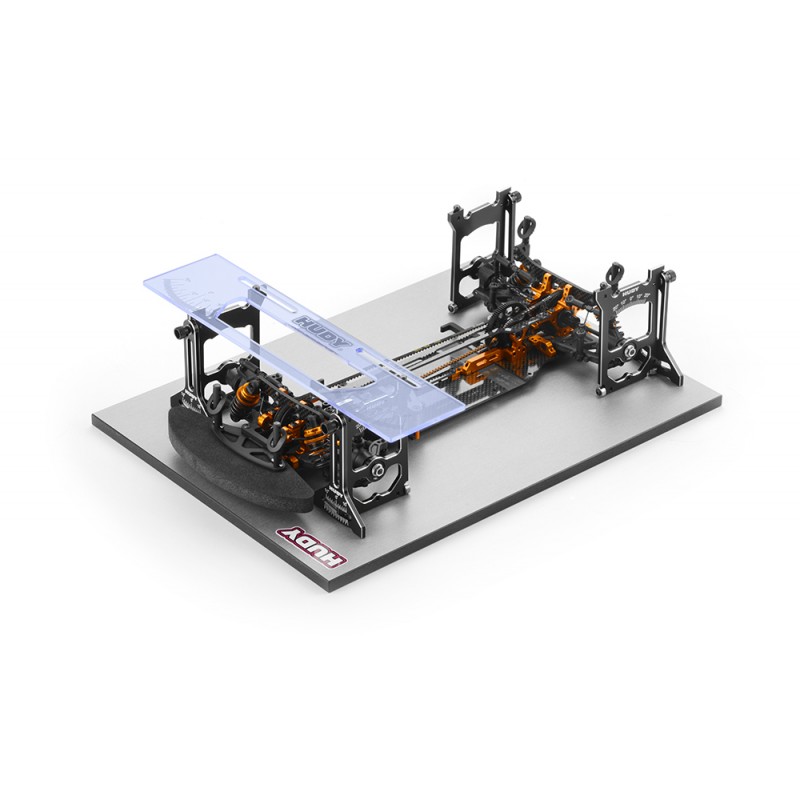 Sistema di installazione per tutte le auto da turismo 1/10: adatto a tutte le auto da turismo nitro ed elettriche 1/10.