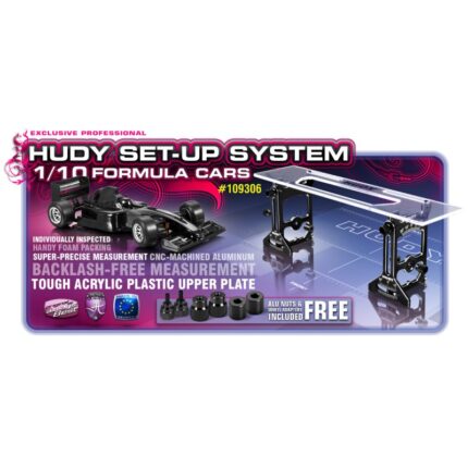 #109306 HUDY EXCLUSIVE SET-UP PER MODELLO 1/10 FORMULA 1