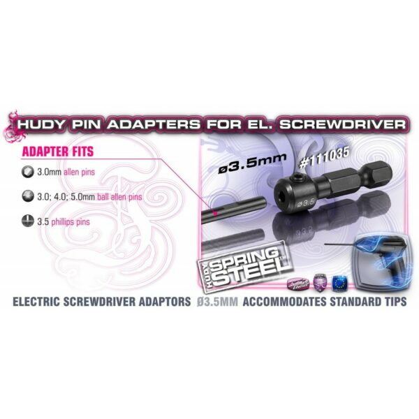 #111035 HUDY ADATTATORE 3.5MM PER AVVITATORI ELETTRICI