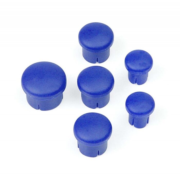 #195030 HUDY SET TAPPI IN PLASTICA PER UTENSILI BLU (3+2+1)