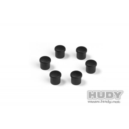 #195054-K HUDY SET TAPPI IN PLASTICA 14MM PER UTENSILI BLACK