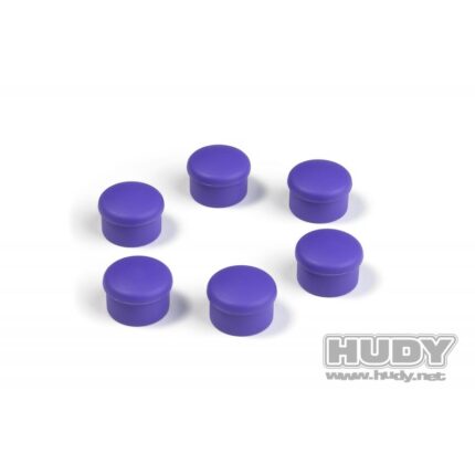 #195062-V HUDY SET TAPPI IN PLASTICA 22MM PER UTENSILI VIOLET