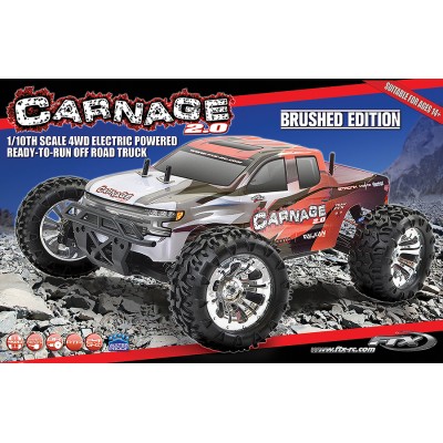 FTX5537R CARNAGE 2.0 ROSSA – 1/10 TRUCK 4WD RTR ELECTRIC BRUSHED