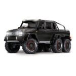 TXX88096-4-BLK MERCEDES-BENZ G 63 AMG 6X6 TRAIL TRUCK CON ILLUMINAZIONE A LED-NERO