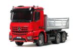 TA56361 TAMIYA MERCEDES AROCS 3348 TIPPER VERNICIATO RED/SILVER