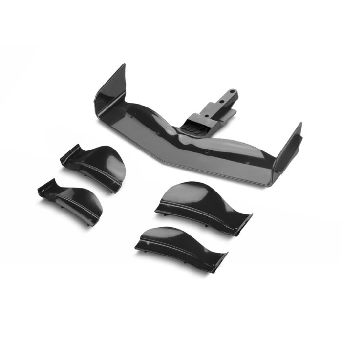 #371204-K XRAY SPOILER ANTERIORE IN COMPOSITE BLACK FLAT