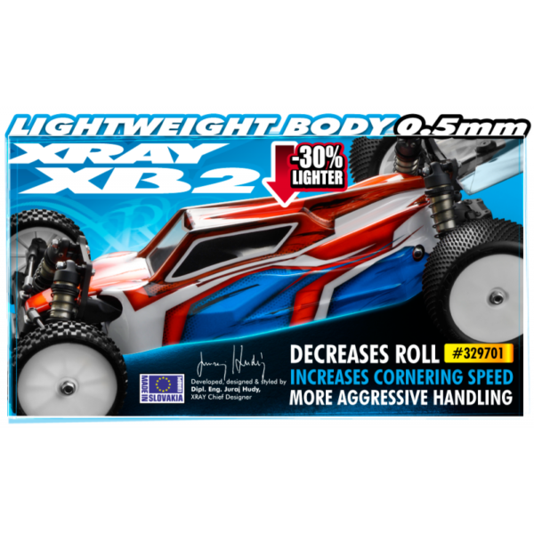 #329701 XRAY CARROZZERIA LEXAN 1/10 BUGGY - LIGHTWEIGHT 0.50MM