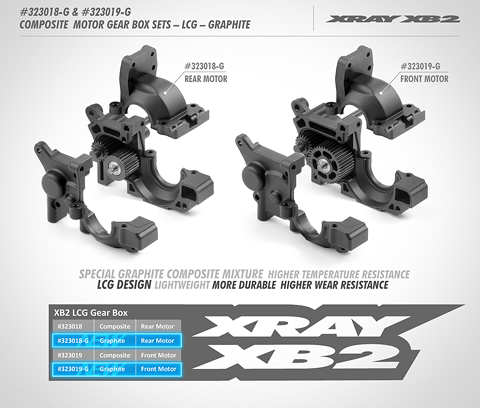 #324017 XRAY PIASTRA SUPPORTO MOTORE IN CARBONIO