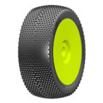 GRP 1:8 BUGGY NUOVO COPPIA INSERTO CELLULE CHIUSE MONTATA SU CERCHIO GIALLO